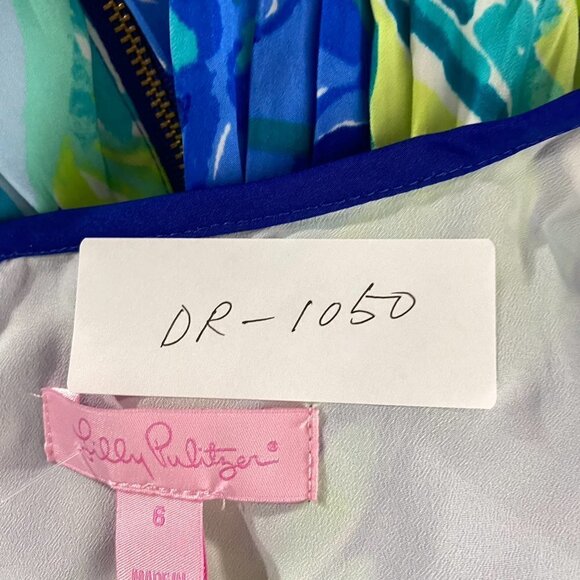 Lilly Pulitzer Kassia Dress Twilight Blue Nest to Nothing Women's Size 6 NWT - Picture 2 of 12